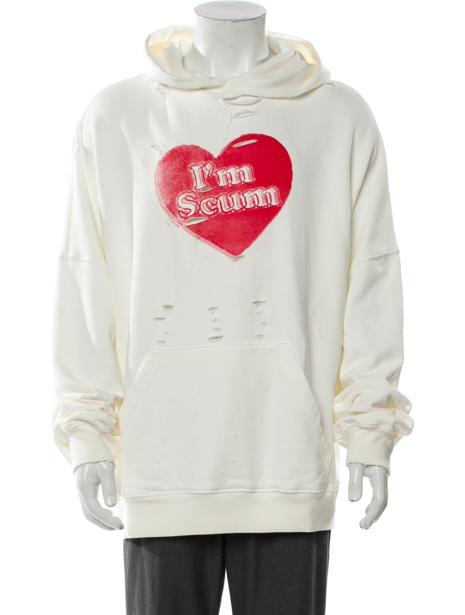 Willy Chavarria Graphic Print Crew Neck Hoodie