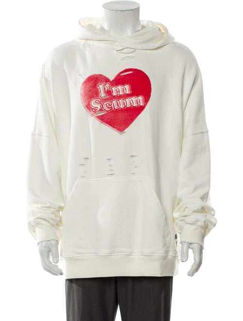 Willy Chavarria Graphic Print Crew Neck Hoodie