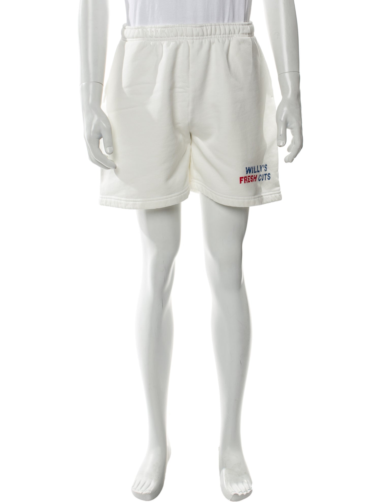 Willy Chavarria Graphic Print Athletic Shorts