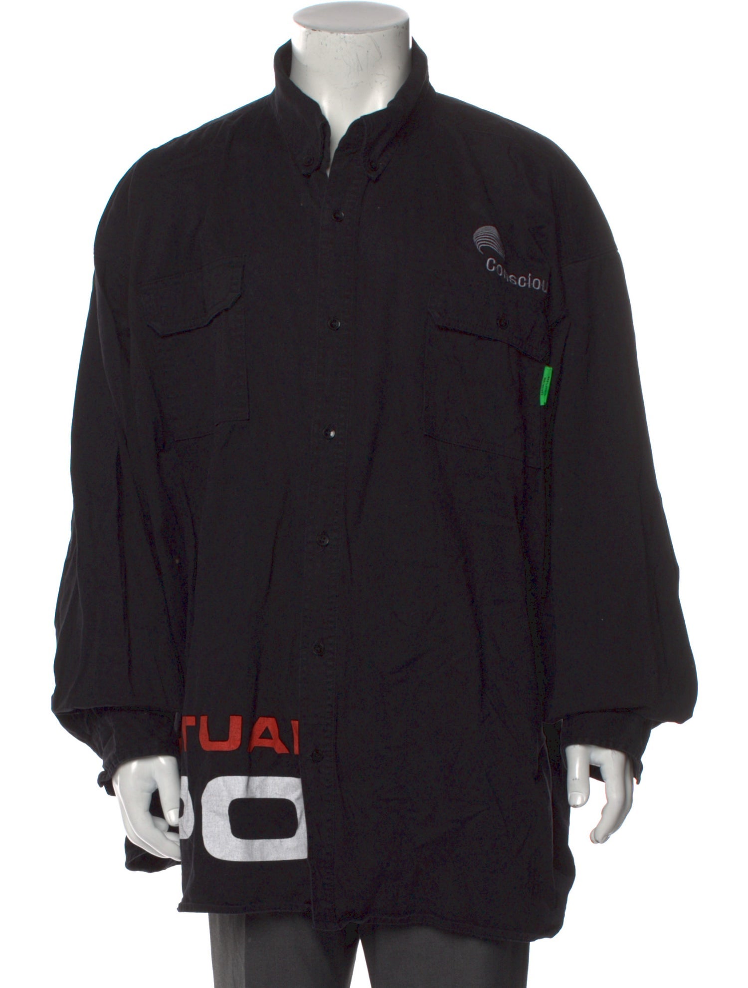 Willy Chavarria Graphic Print Long Sleeve Jersey