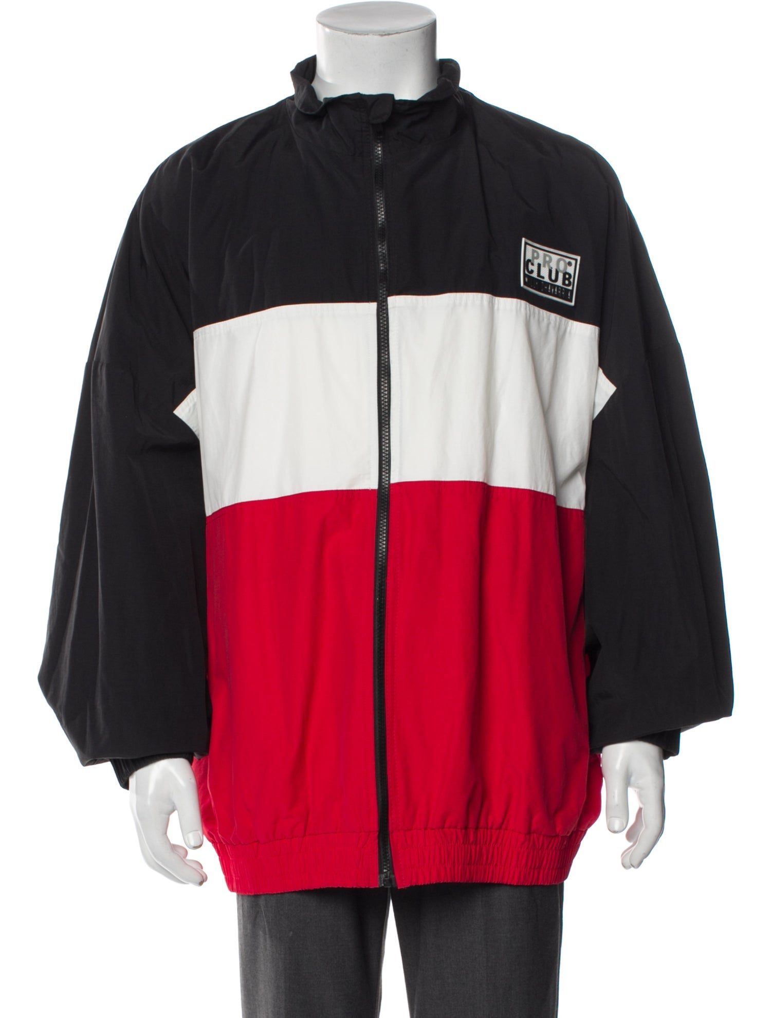 Willy Chavarria Colorblock Pattern Windbreaker