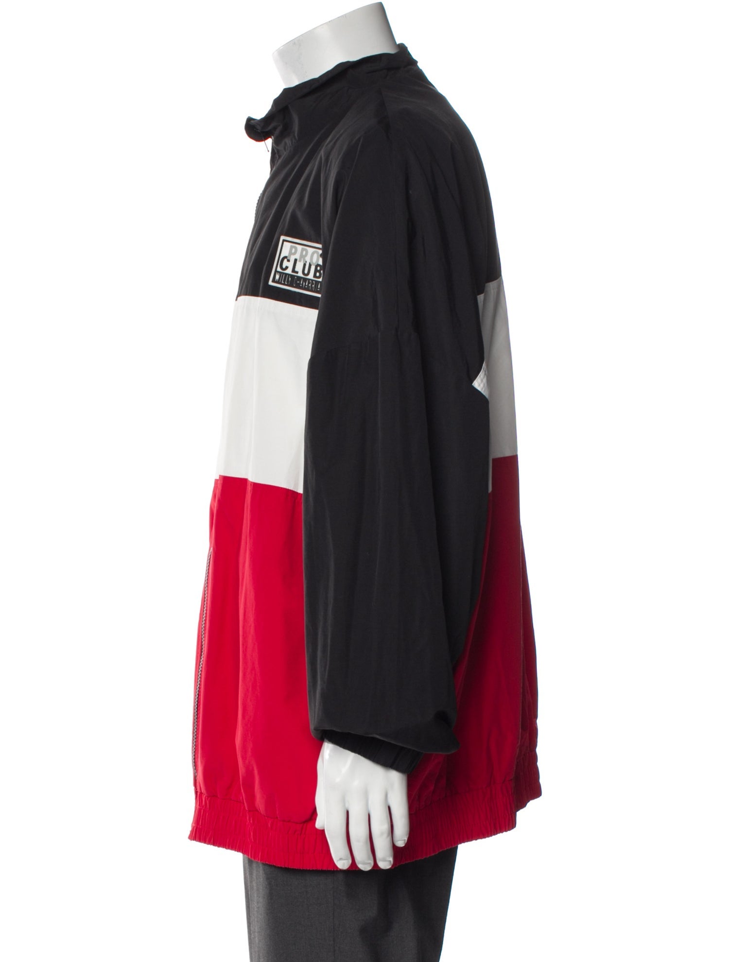 Willy Chavarria Colorblock Pattern Windbreaker