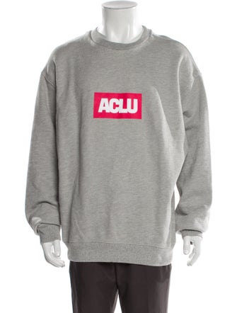 Willy Chavarria Graphic Print Crew Neck Sweatshirt