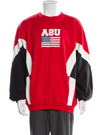 Willy Chavarria Graphic Print Crew Neck Pullover