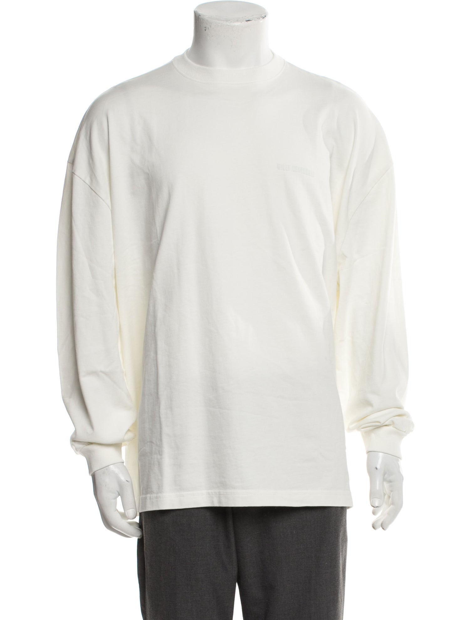 Willy Chavarria Crew Neck Long Sleeve T-Shirt