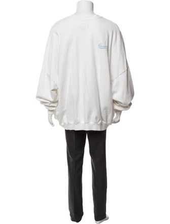 Willy Chavarria Graphic Print Crew Neck Pullover