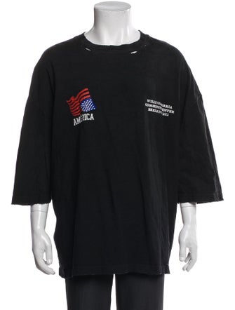 Willy Chavarria Graphic Print Crew Neck T-Shirt