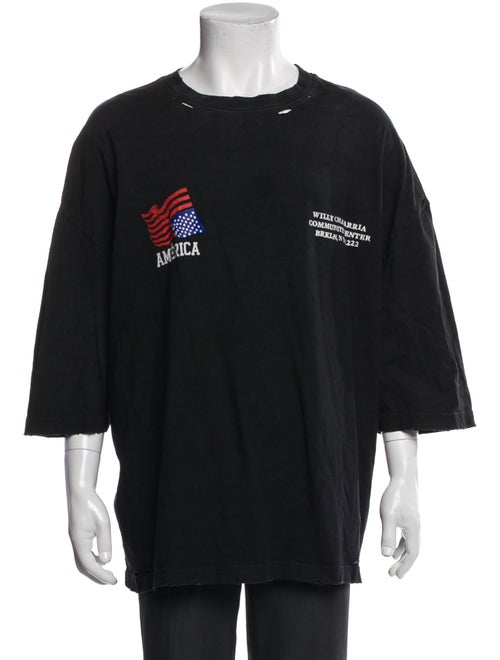 Willy Chavarria Graphic Print Crew Neck T-Shirt