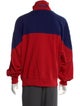 Willy Chavarria Colorblock Pattern Turtleneck Polo Sweater