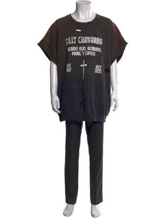 Willy Chavarria Graphic Print Short Sleeve Shirt