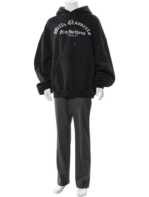 Willy Chavarria Crew Neck Long Sleeve Hoodie