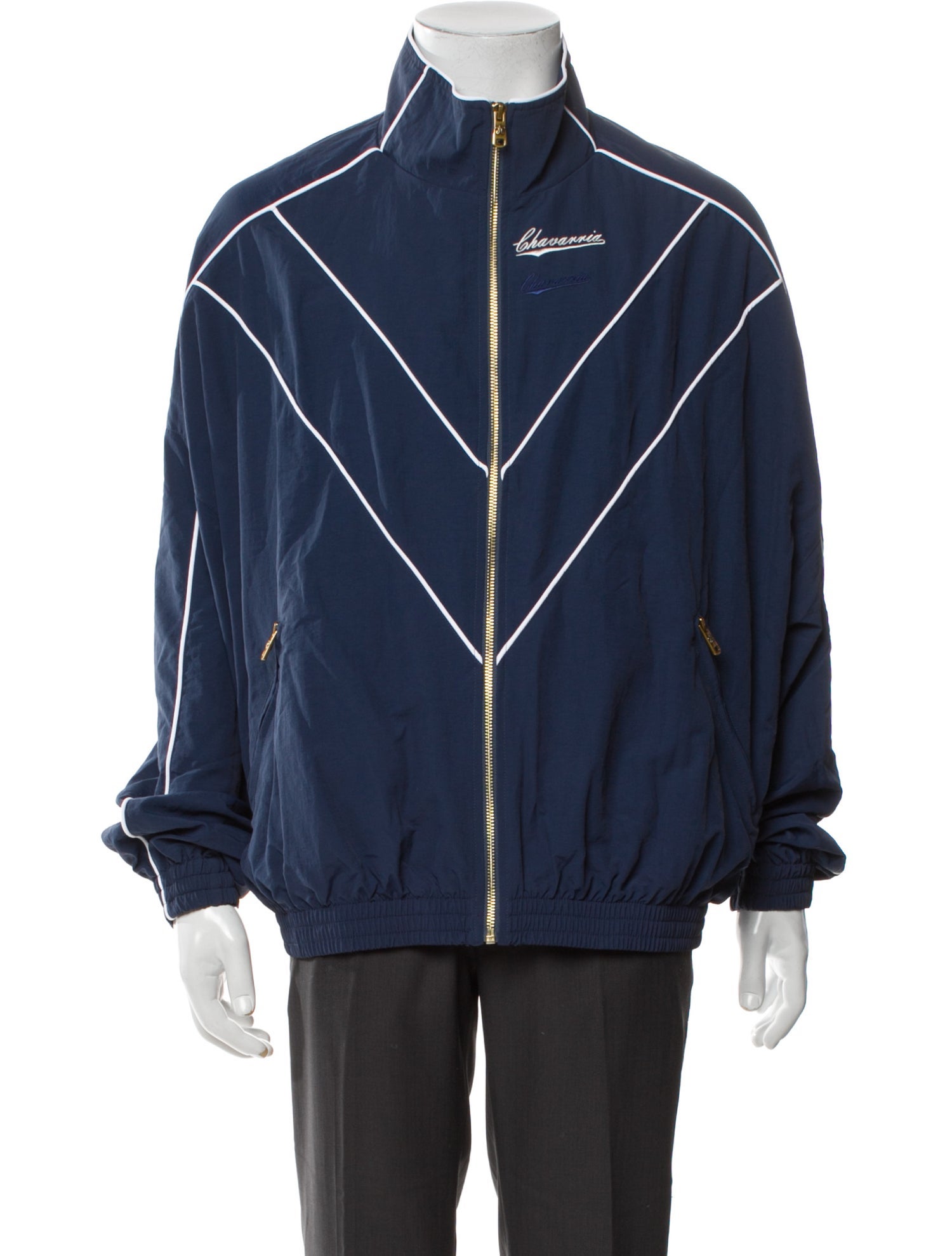 Willy Chavarria Striped Windbreaker w/ Tags