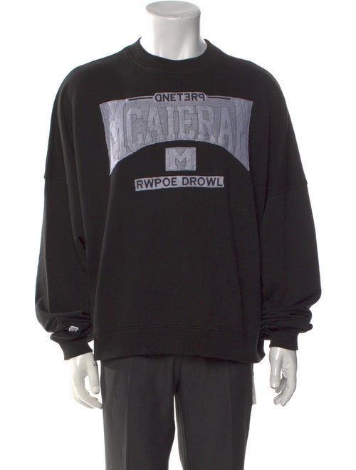 Willy Chavarria Graphic Print Crew Neck Sweatshirt