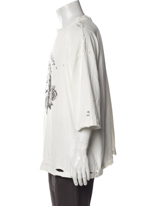 Willy Chavarria Graphic Print Three-Quarter Sleeve Shirt