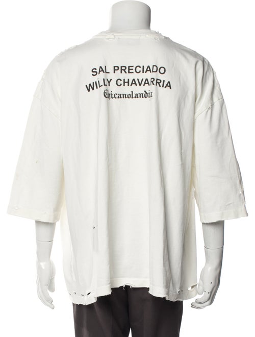 Willy Chavarria Graphic Print Three-Quarter Sleeve Shirt