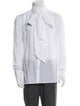 Willy Chavarria Striped Long Sleeve Tuxedo Shirt