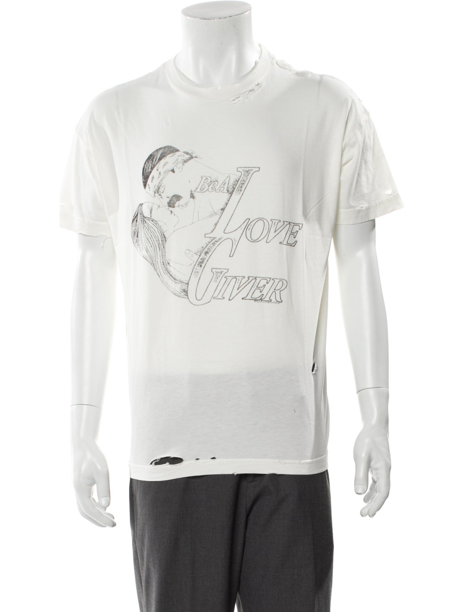 Willy Chavarria Graphic Print Crew Neck T-Shirt