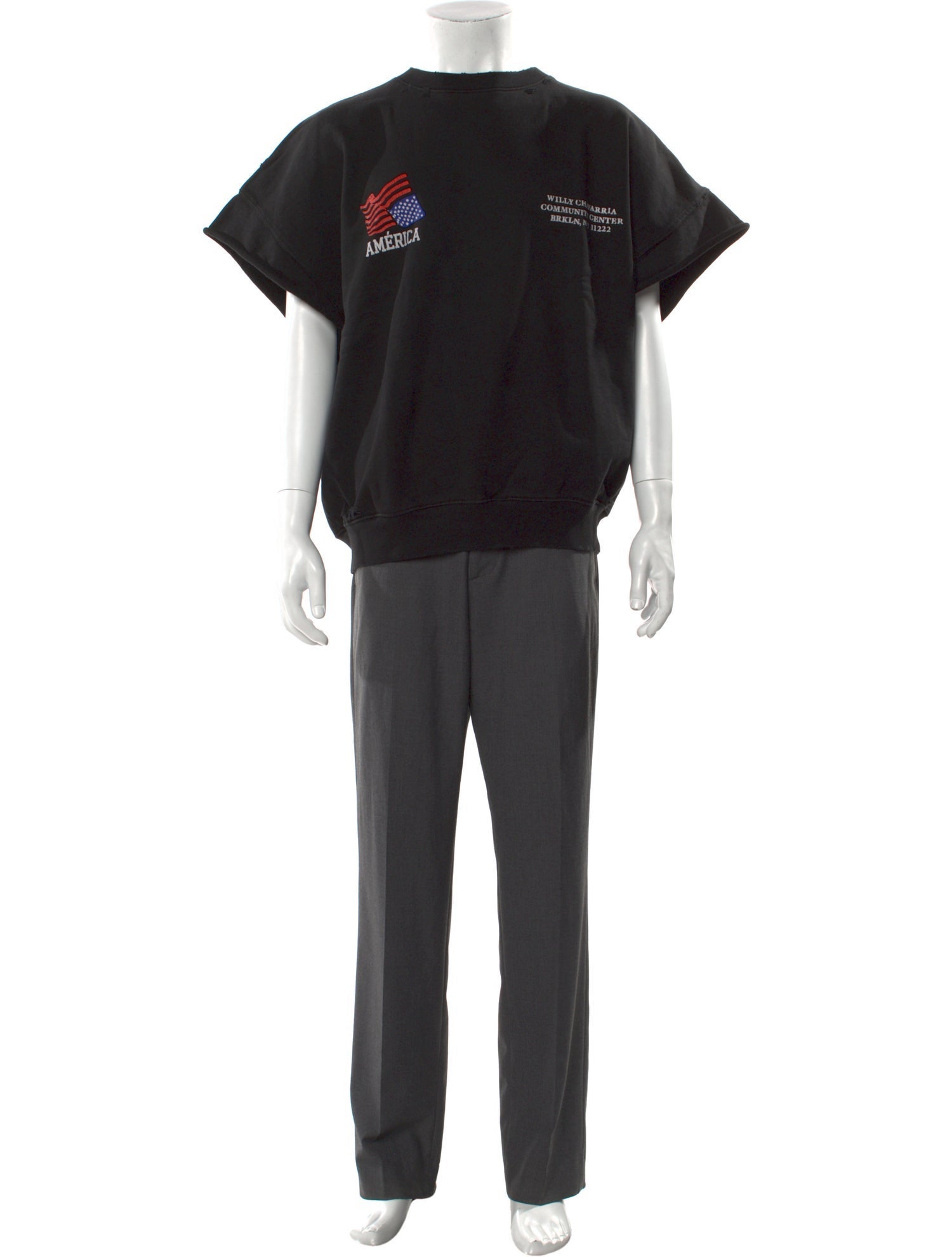 Willy Chavarria Graphic Print Crew Neck T-Shirt w/ Tags