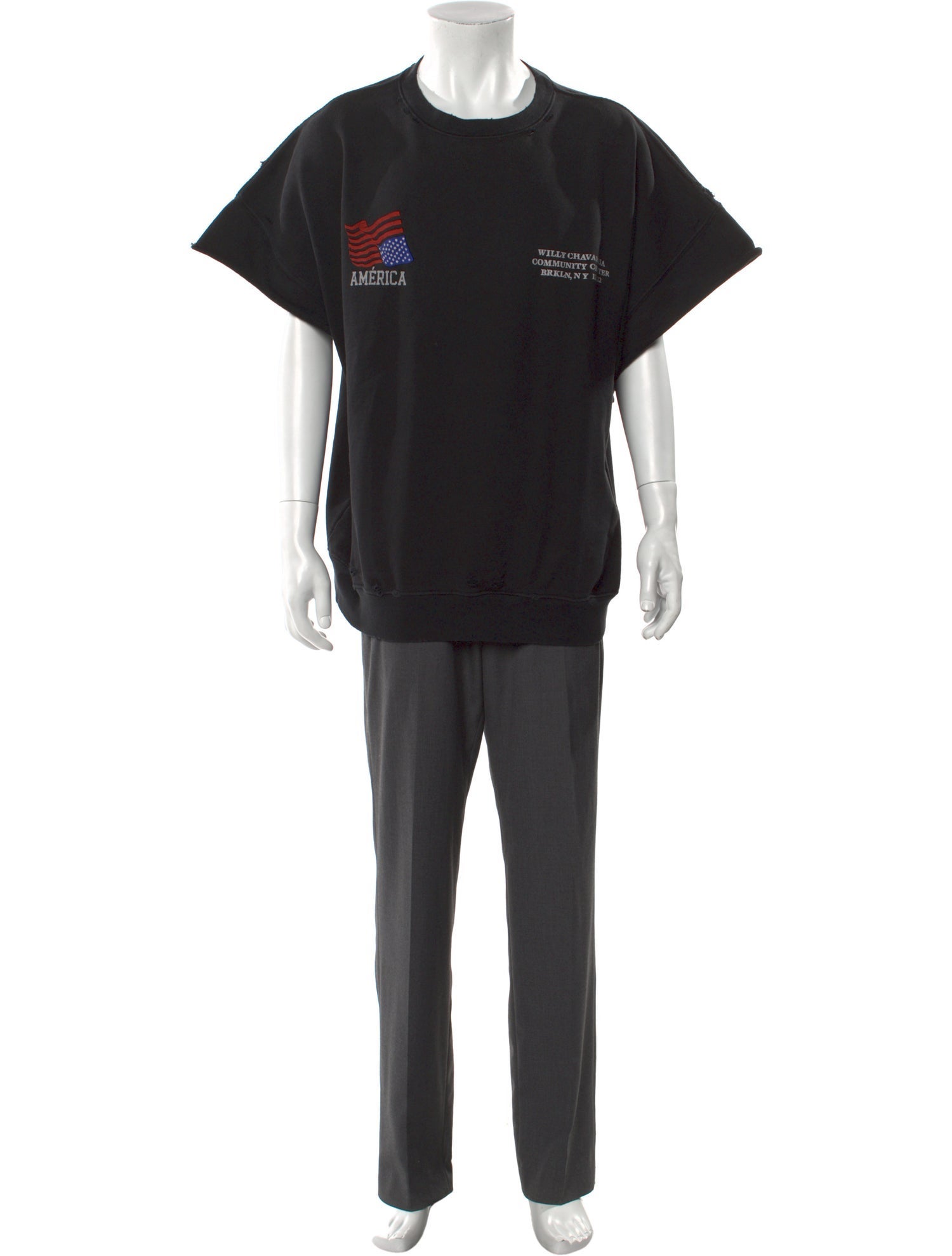 Willy Chavarria Graphic Print Crew Neck T-Shirt w/ Tags