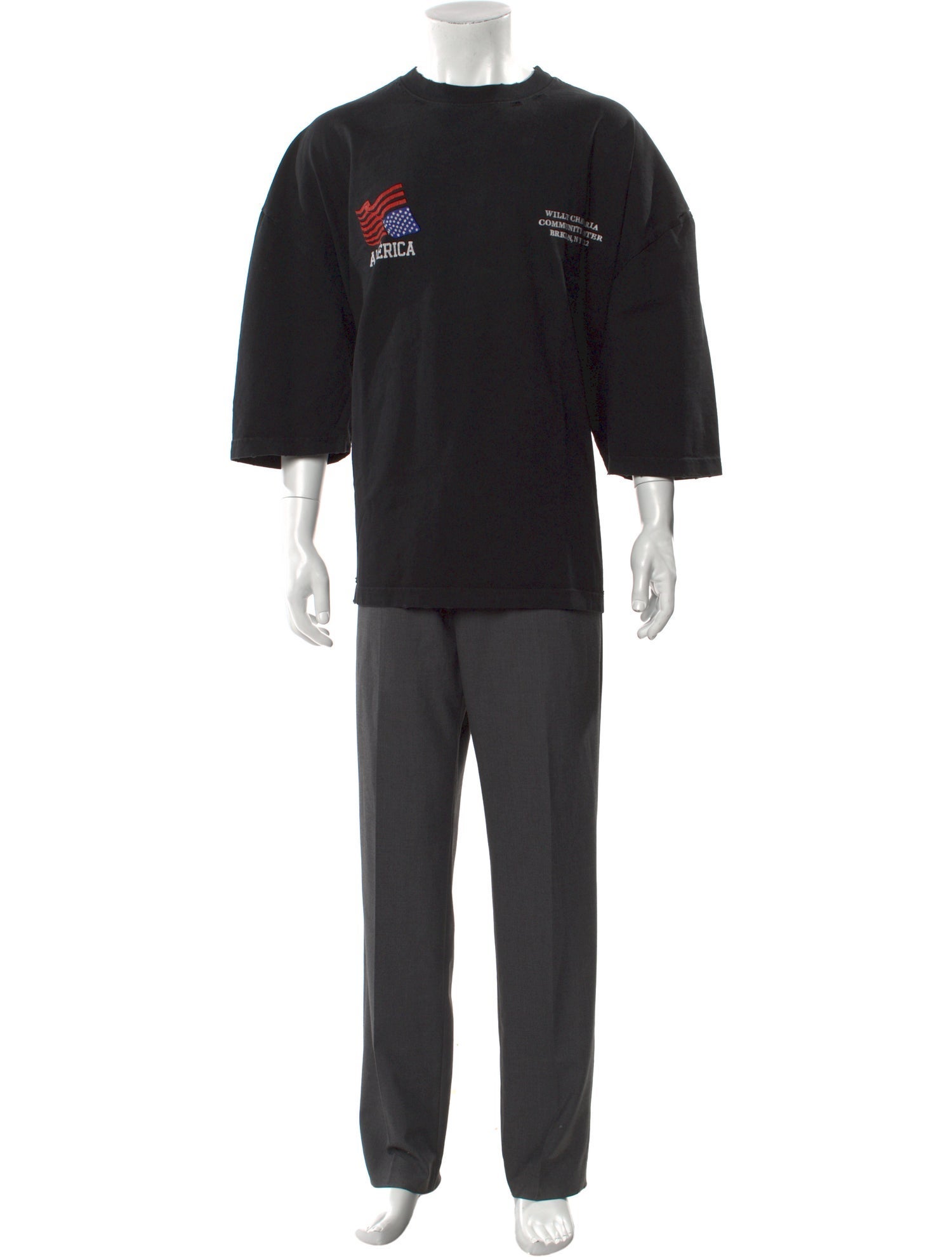 Willy Chavarria Graphic Print Crew Neck T-Shirt w/ Tags