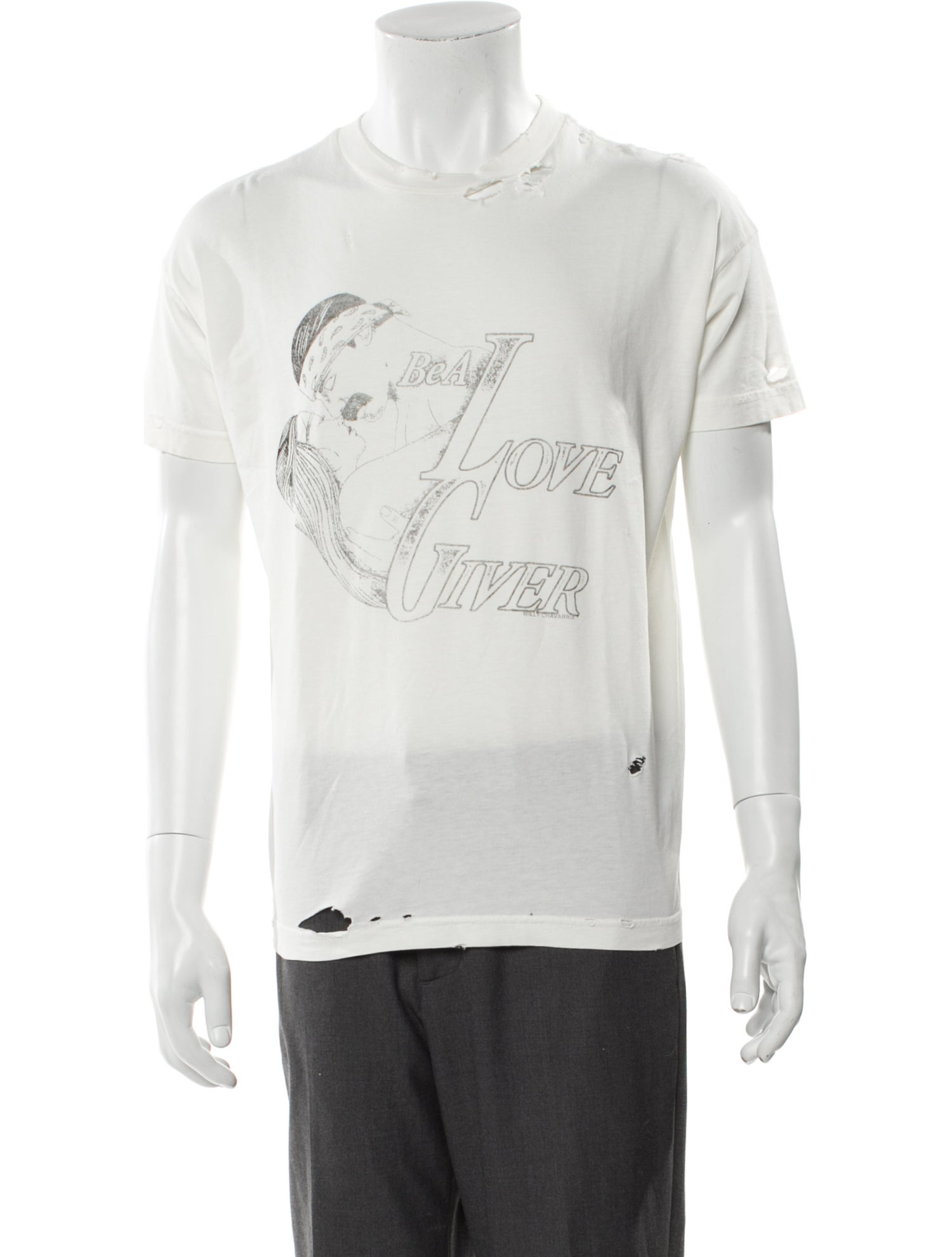 Willy Chavarria Graphic Print Crew Neck T-Shirt