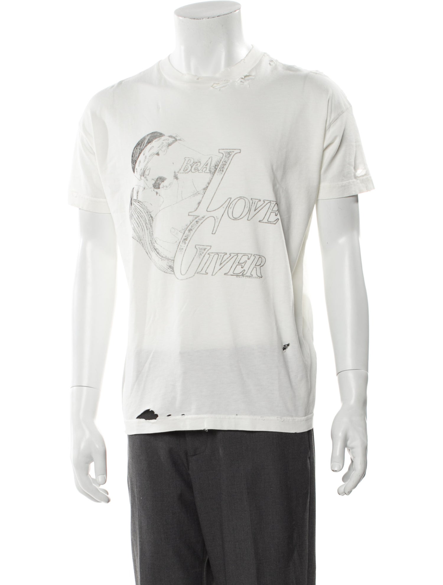 Willy Chavarria Graphic Print Crew Neck T-Shirt