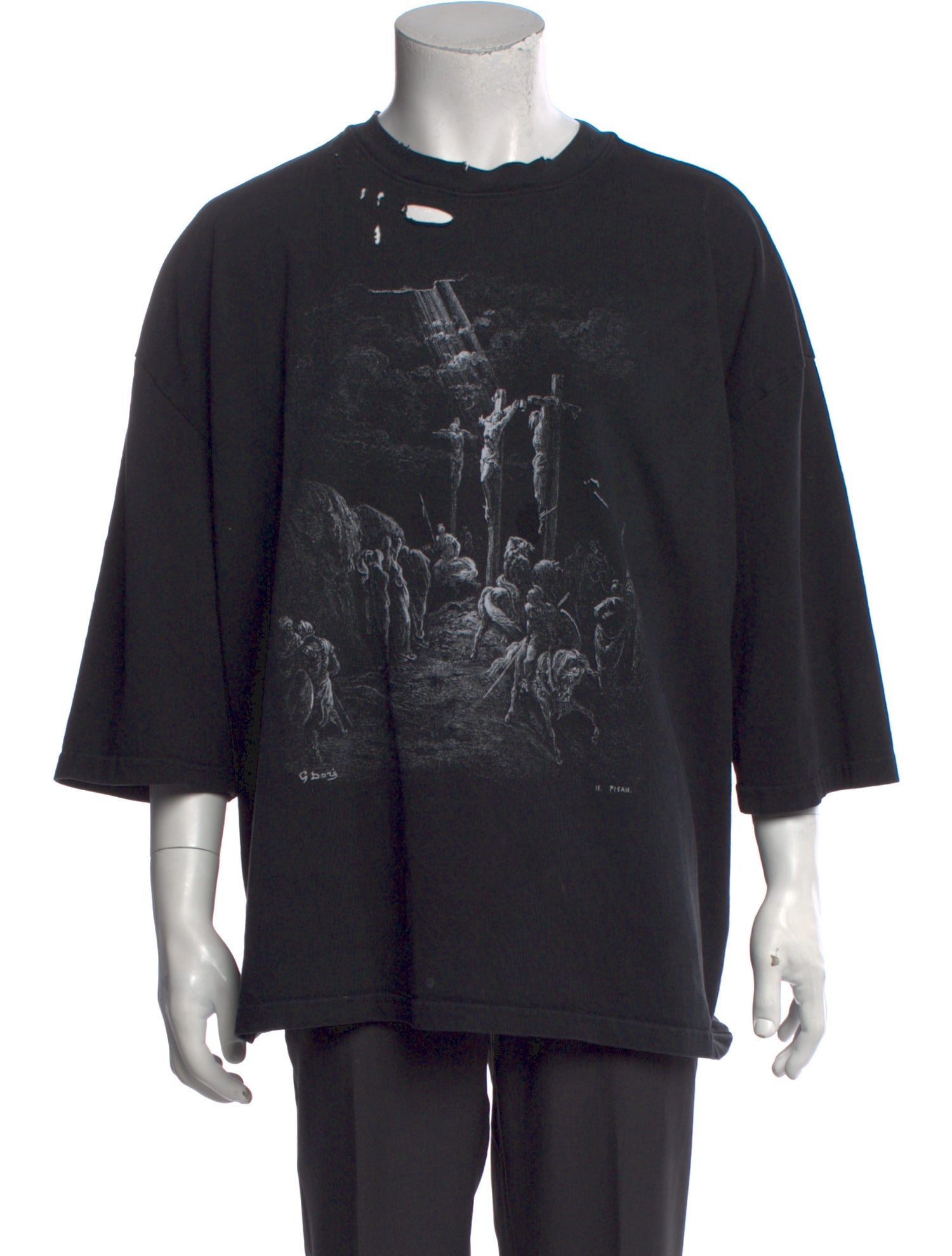 Willy Chavarria Graphic Print Crew Neck T-Shirt