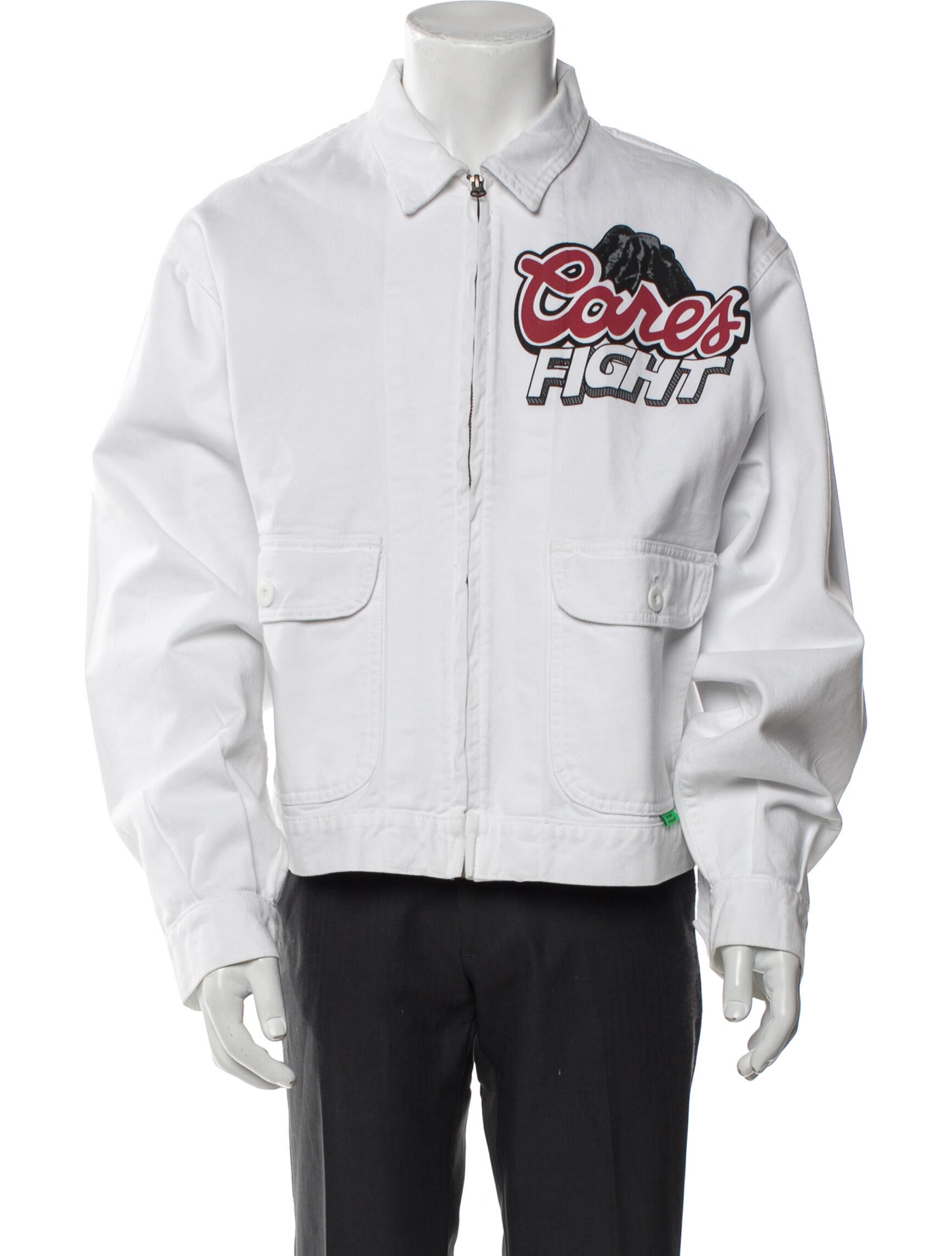 Willy Chavarria Graphic Print Windbreaker