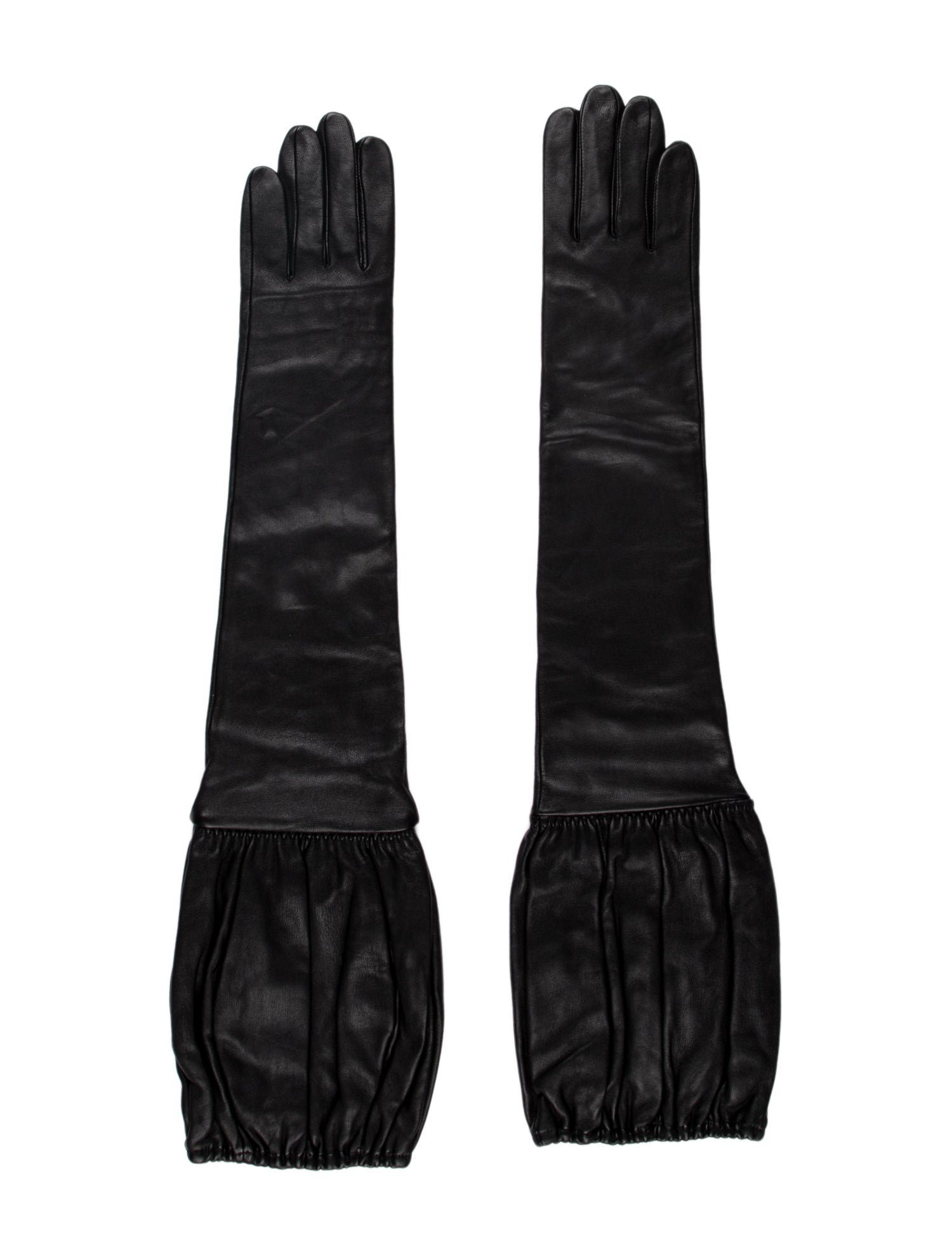 Willy Chavarria Long Leather Gloves