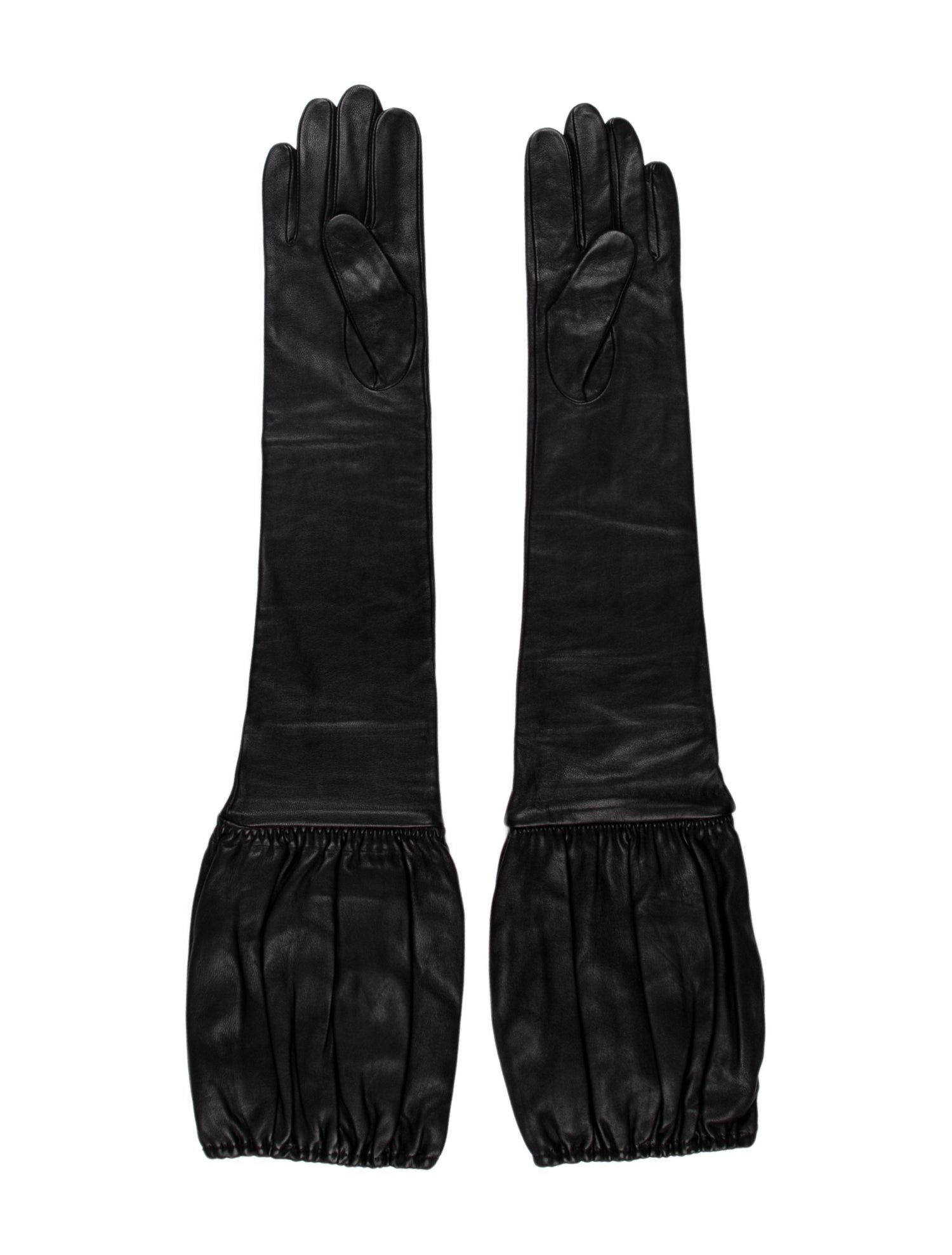 Willy Chavarria Long Leather Gloves