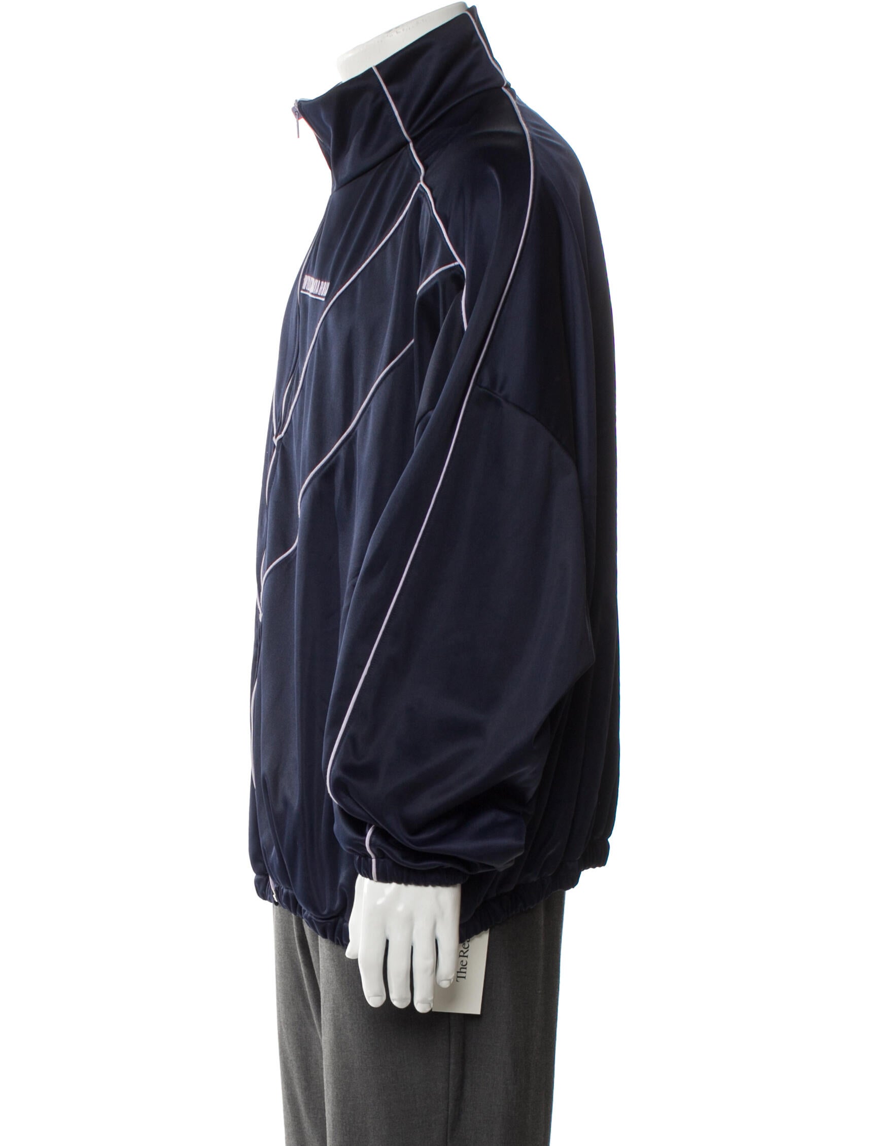 Willy Chavarria Buffalo Striped Windbreaker