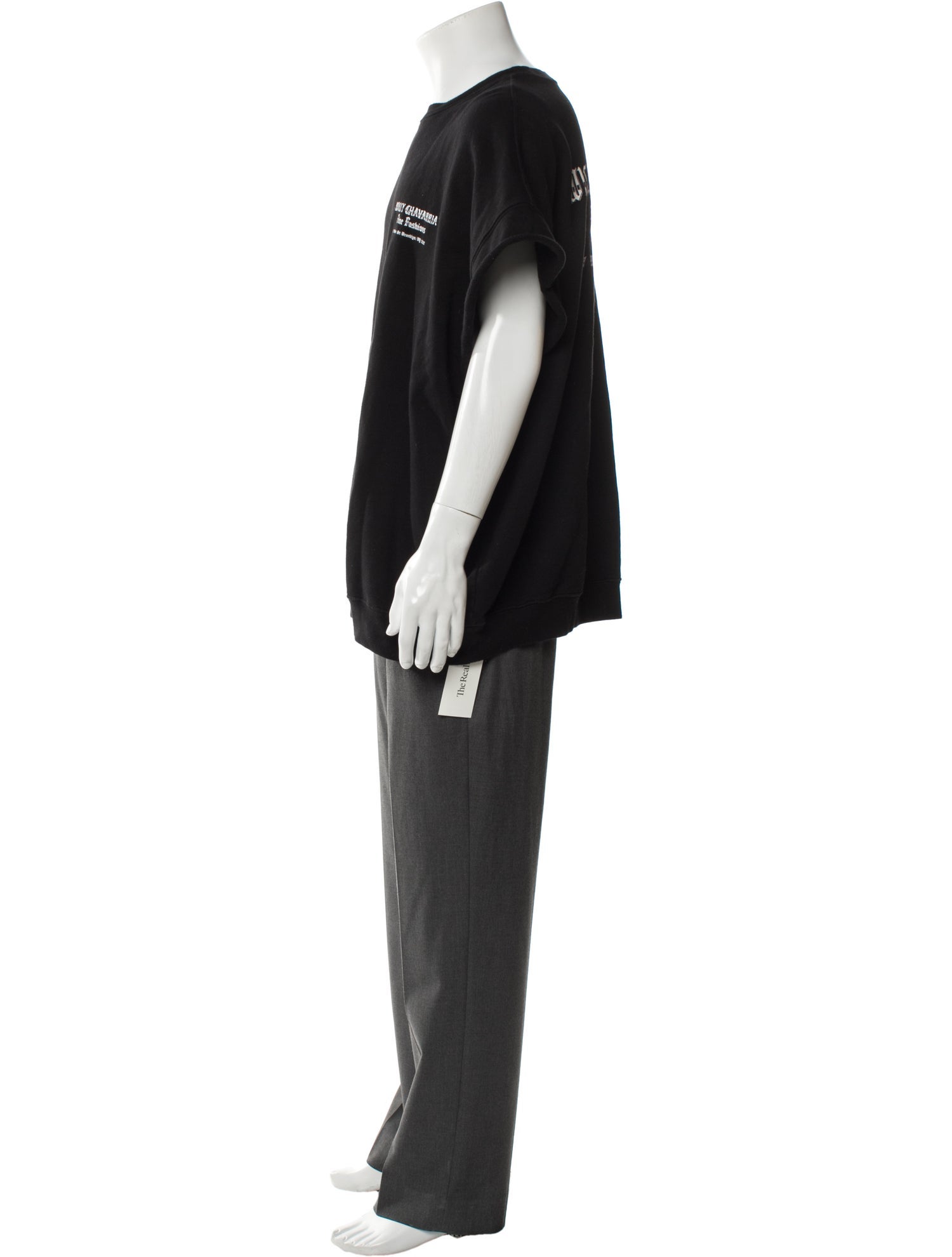 Willy Chavarria Graphic Print Crew Neck Sweatshirt