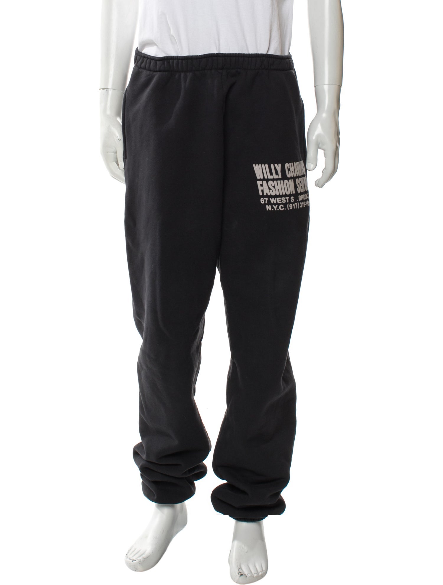 Willy Chavarria Graphic Print Sweatpants