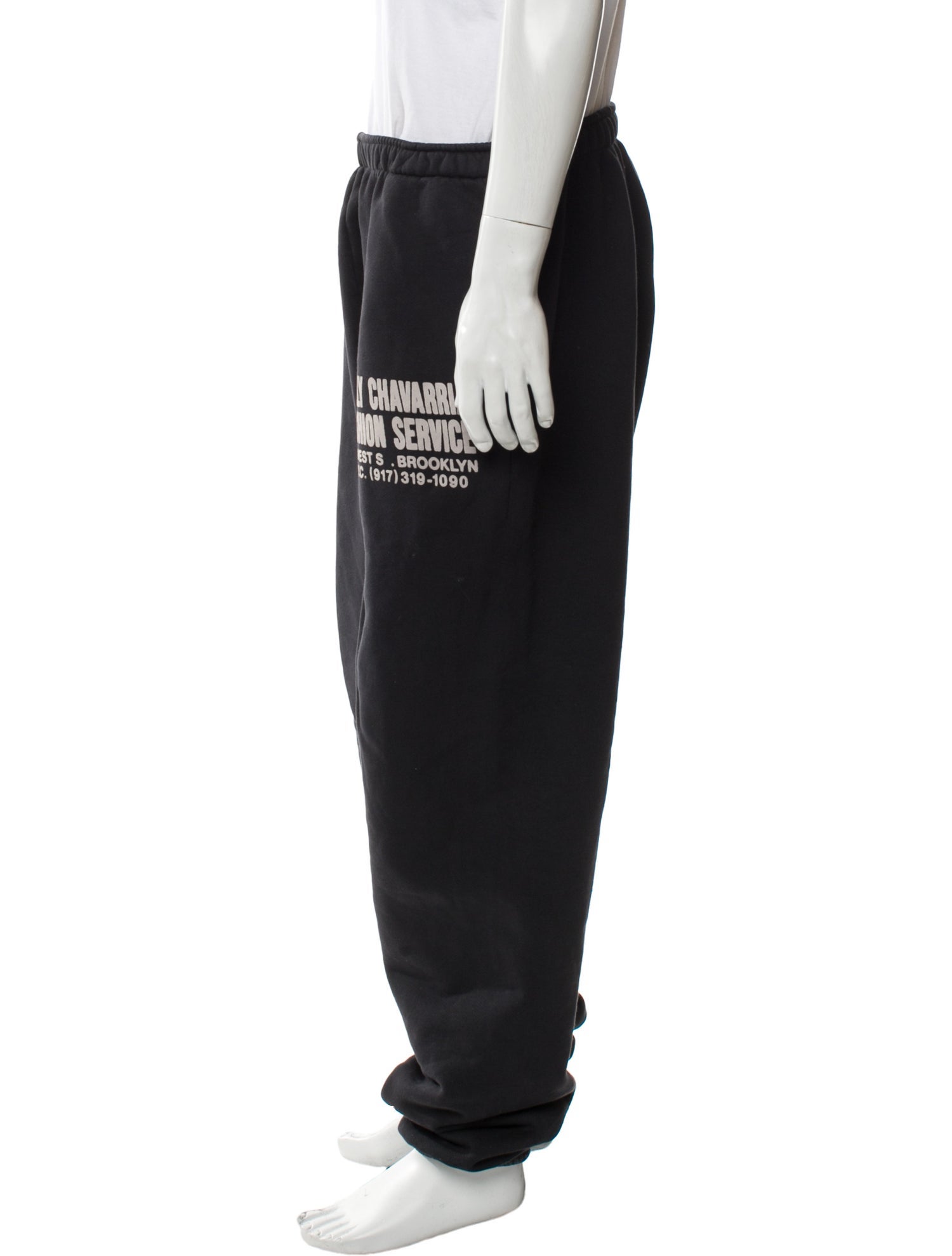 Willy Chavarria Graphic Print Sweatpants