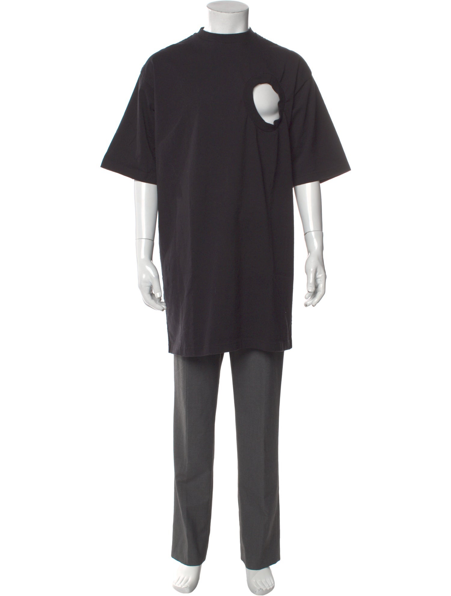 Willy Chavarria Mock Neck Short Sleeve T-Shirt