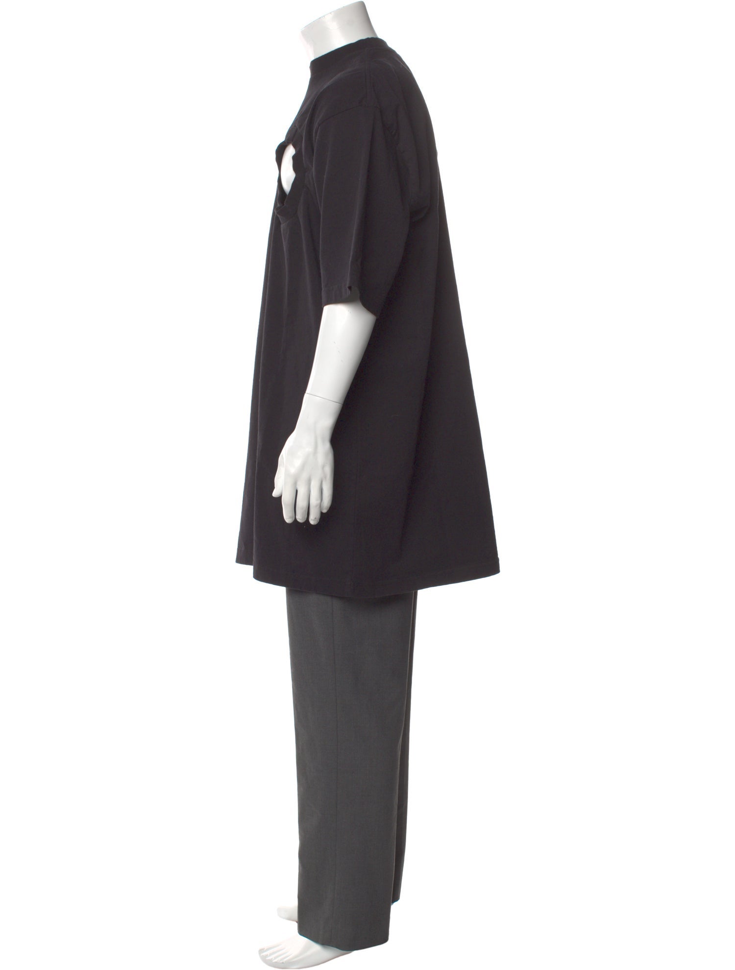 Willy Chavarria Mock Neck Short Sleeve T-Shirt