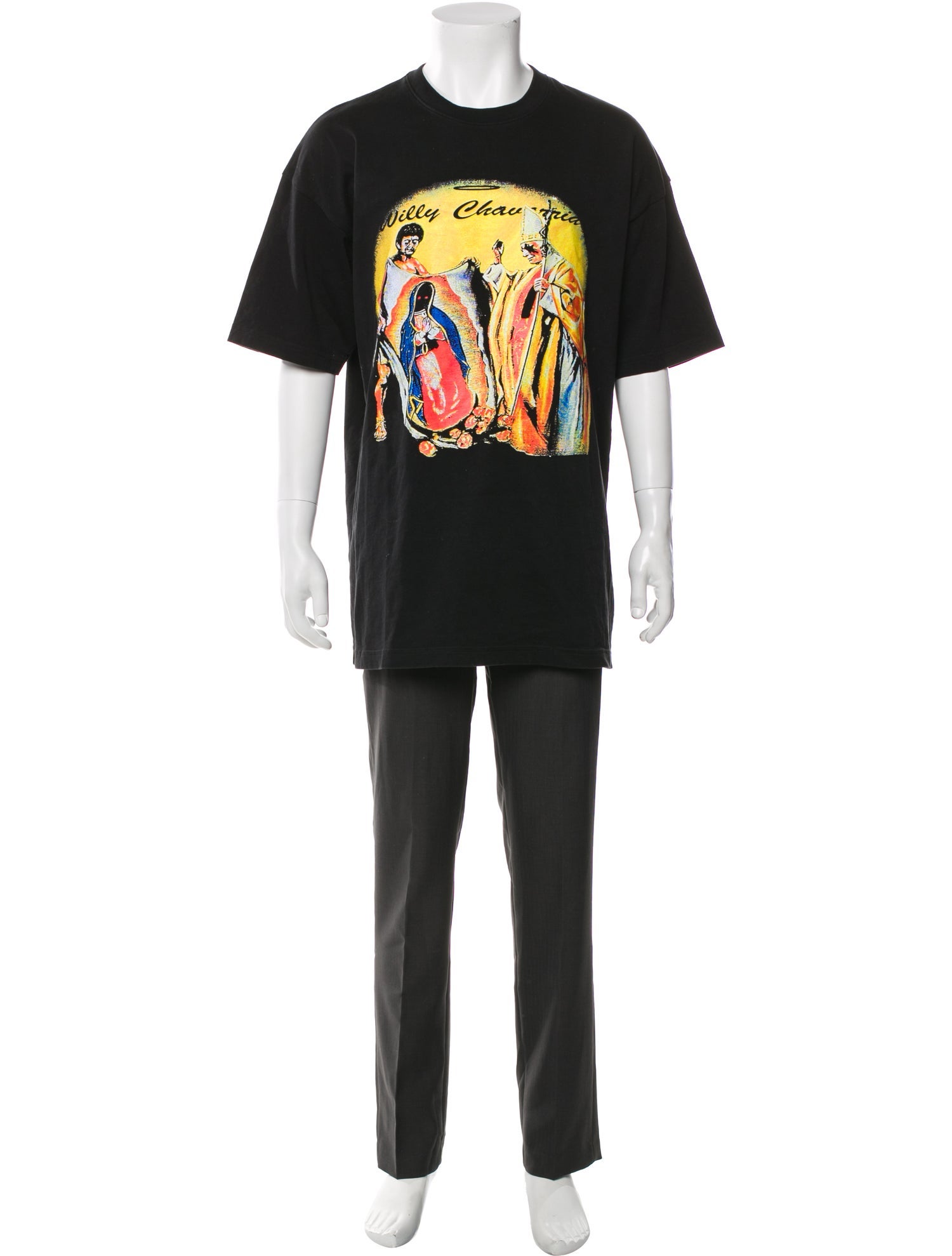 Willy Chavarria Graphic Print Crew Neck T-Shirt