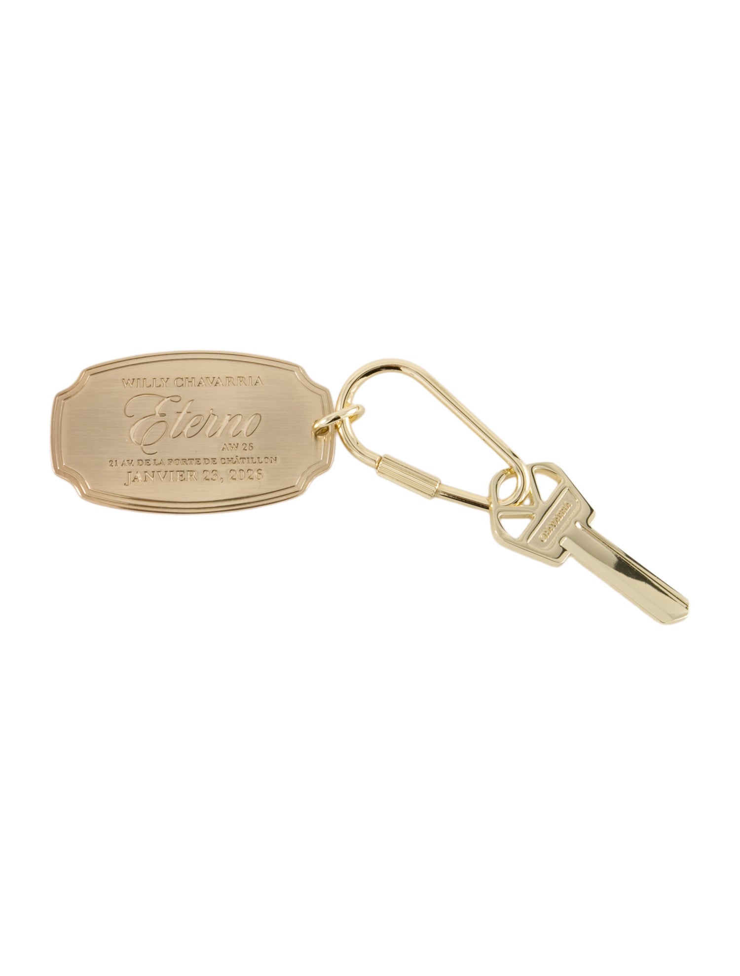 Willy Chavarria Metal Keychain