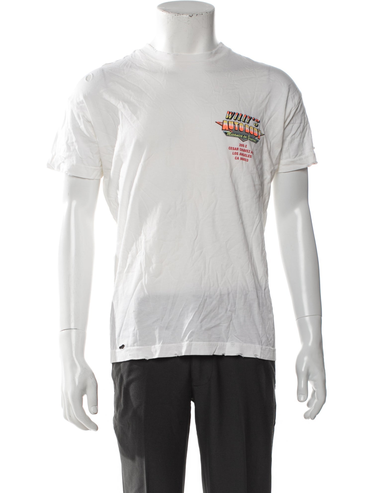 Willy Chavarria Graphic Print Crew Neck T-Shirt