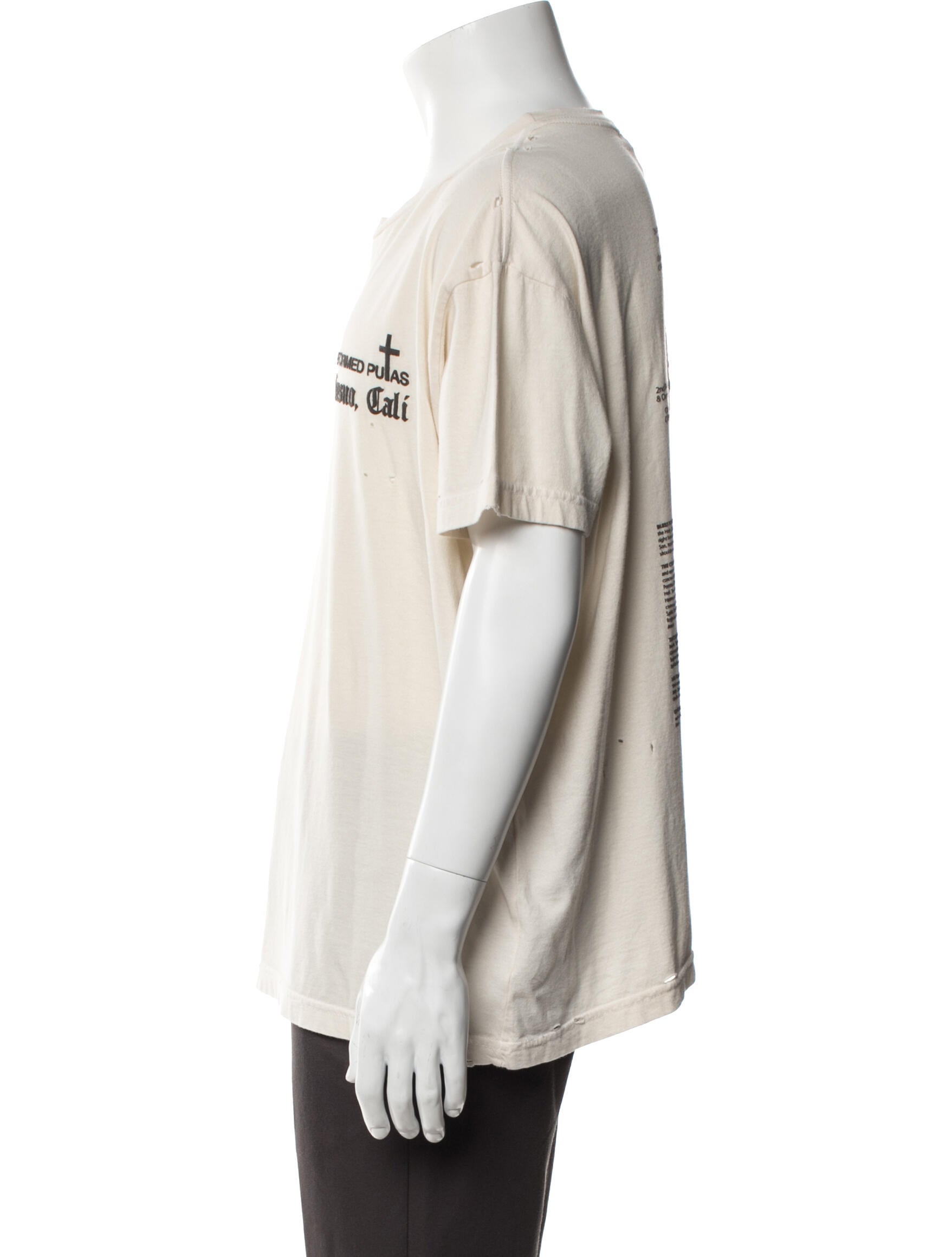 Willy Chavarria Graphic Print Crew Neck T-Shirt w/ Tags