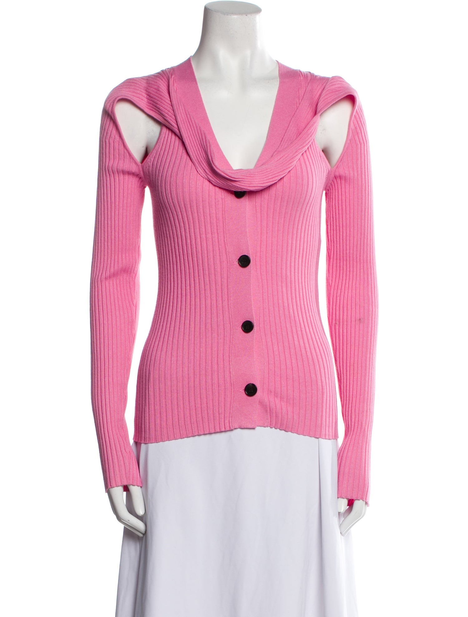 Wynn Hamlyn Cowl Neck Long Sleeve Top