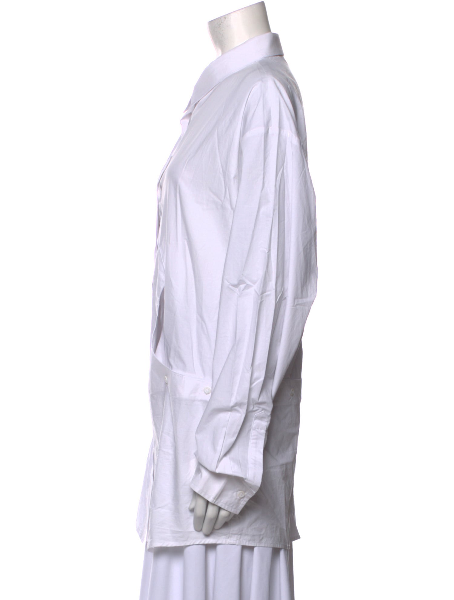 Wynn Hamlyn Long Sleeve Button-Up Top