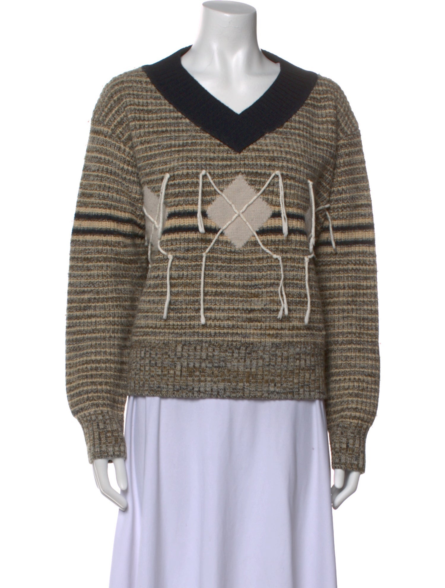 Wynn Hamlyn Wool Striped Sweater