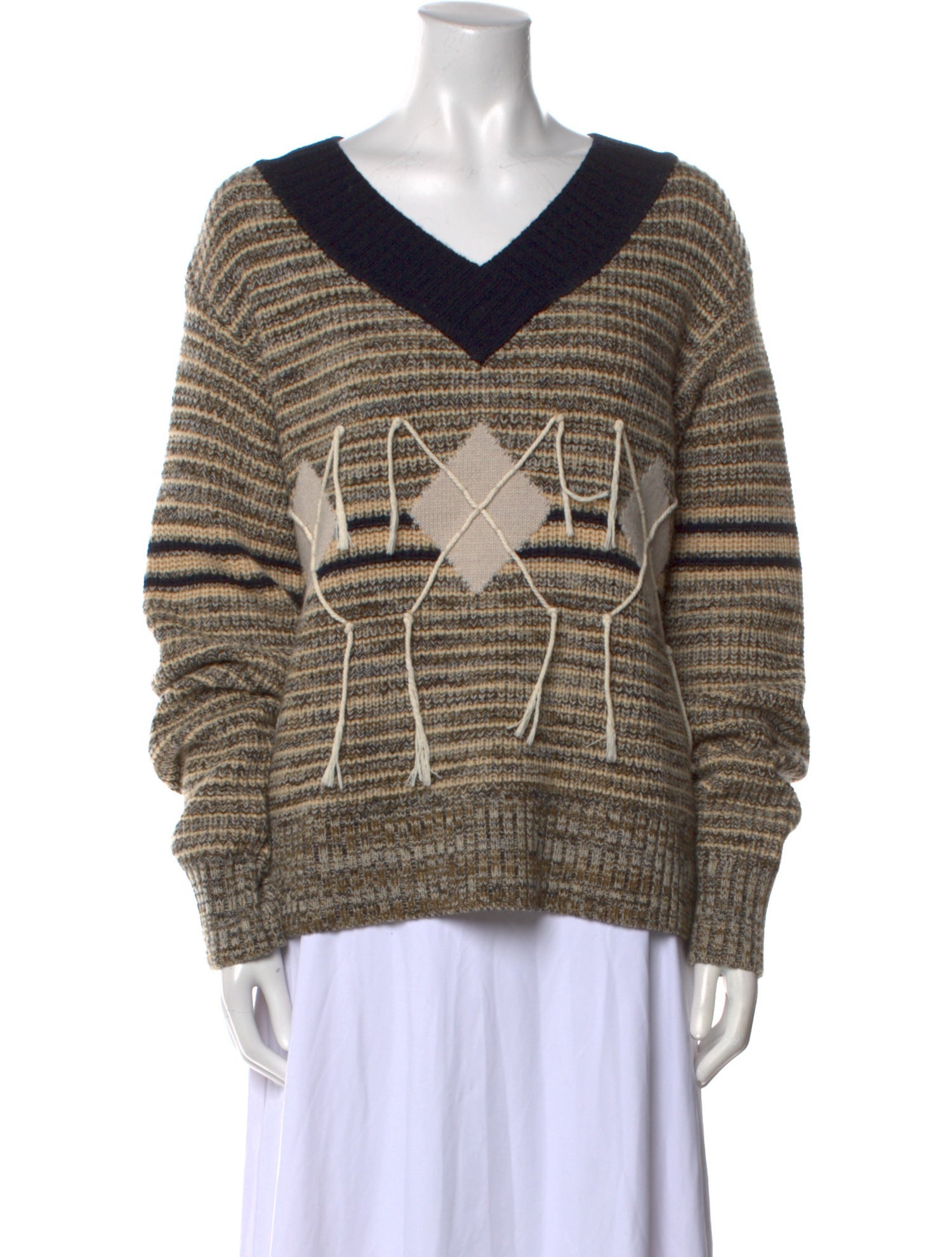 Wynn Hamlyn Wool Striped Sweater