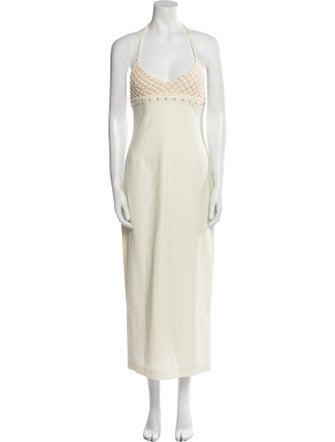 Wynn Hamlyn Wool Midi Length Dress