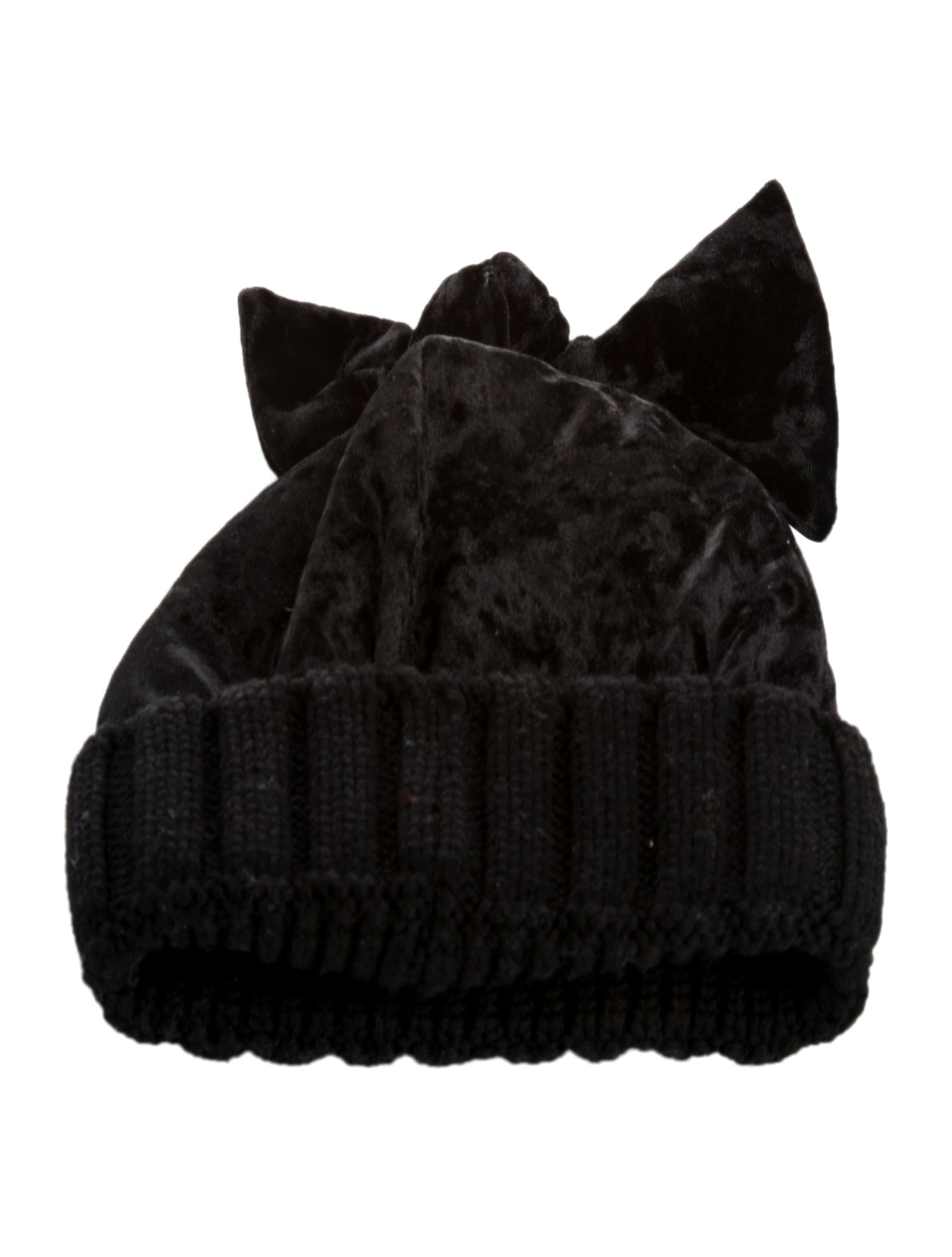 Federica Moretti Bow Accented Beanie