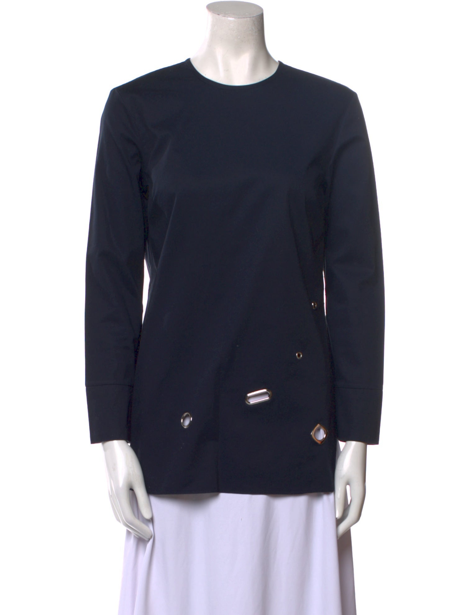 Nomia Crew Neck Long Sleeve Blouse