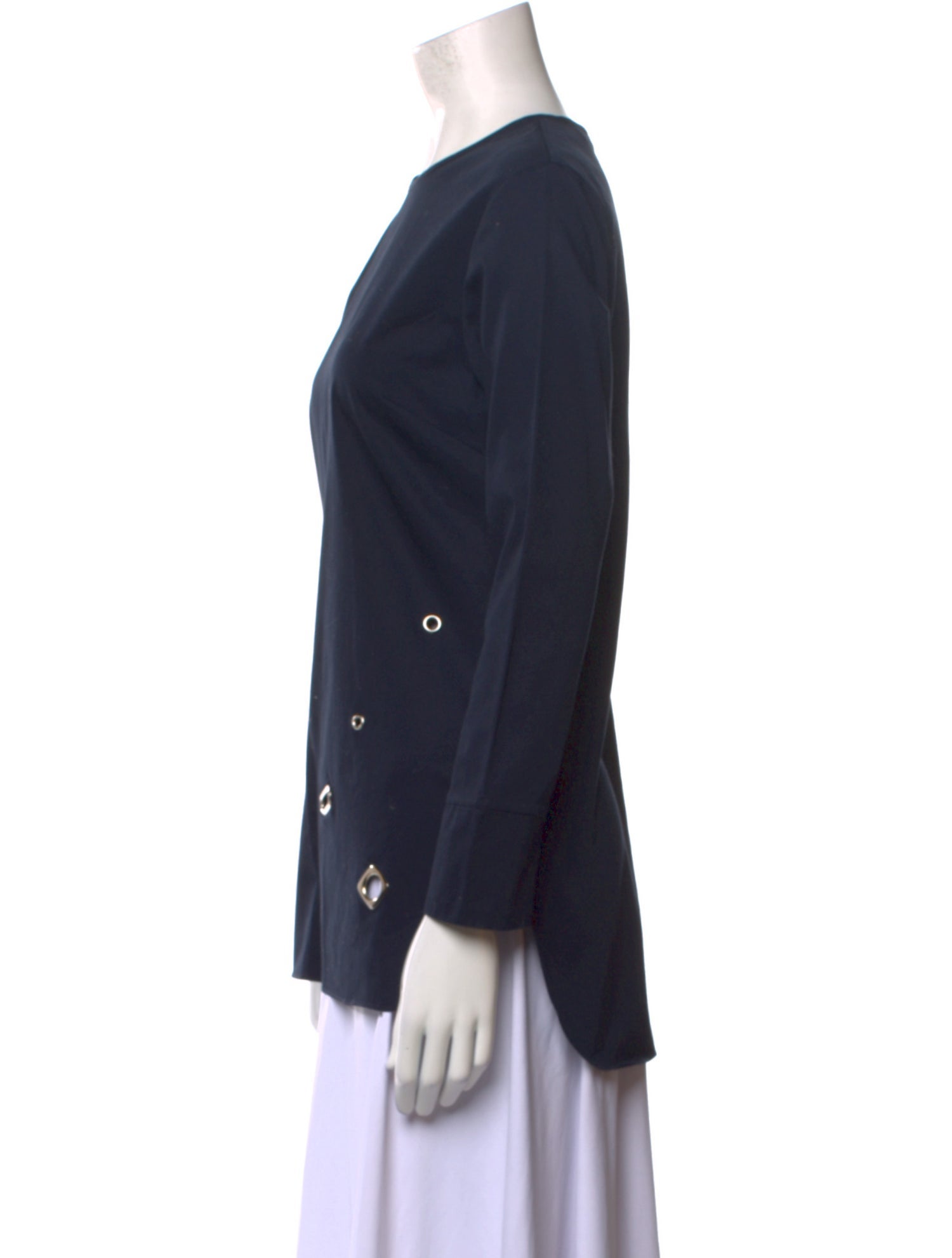 Nomia Crew Neck Long Sleeve Blouse