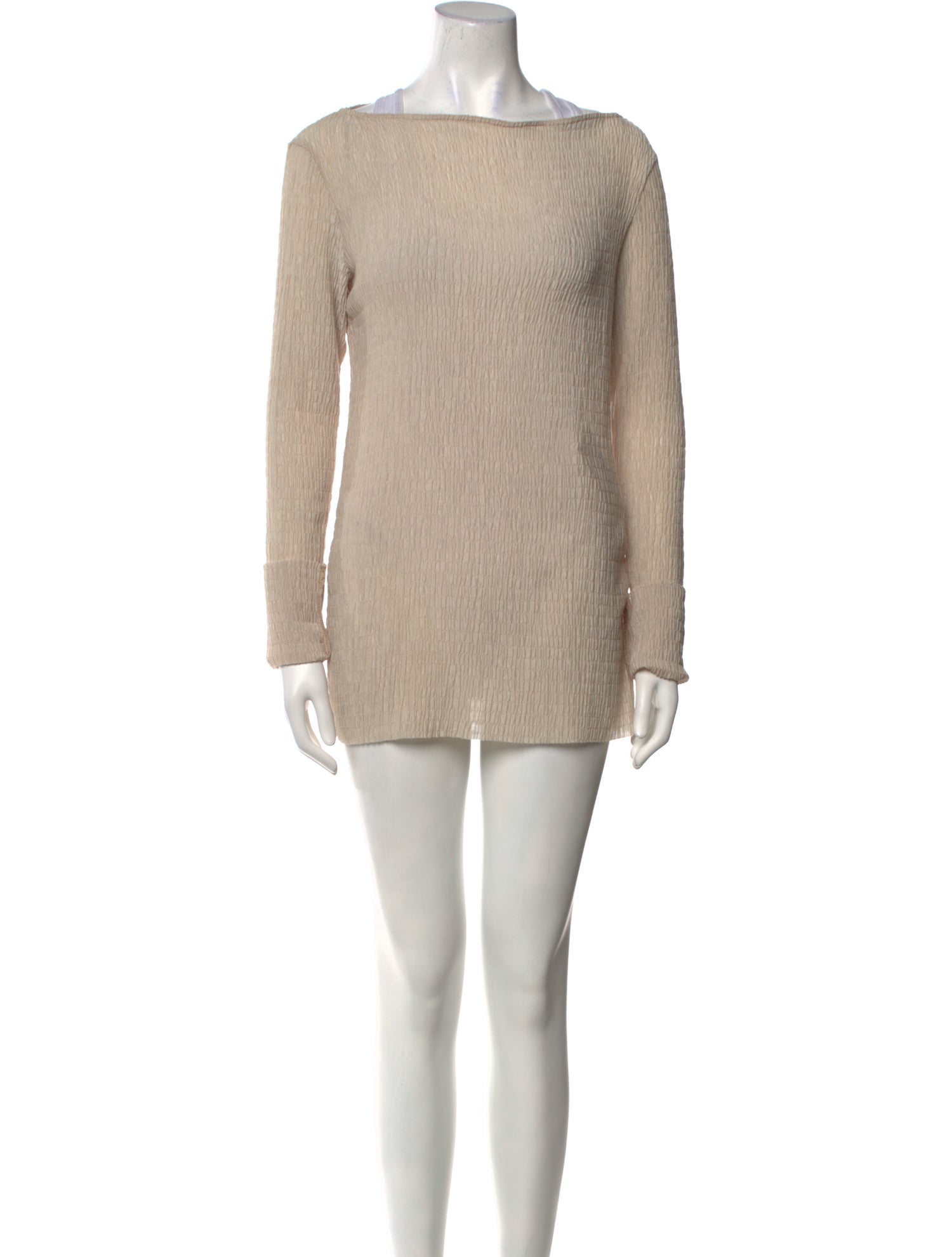 Nomia Bateau Neckline Long Sleeve Tunic