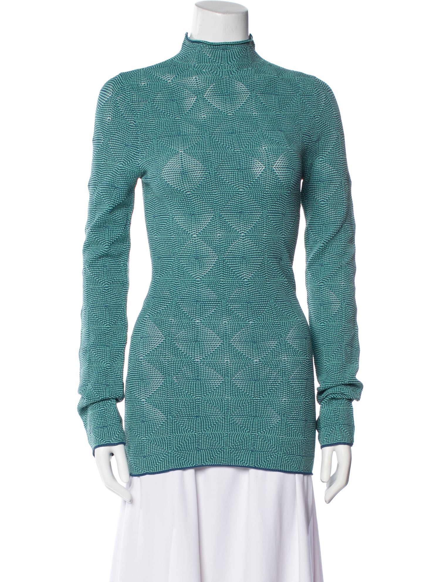 Nomia Printed Mock Neck Sweatshirt